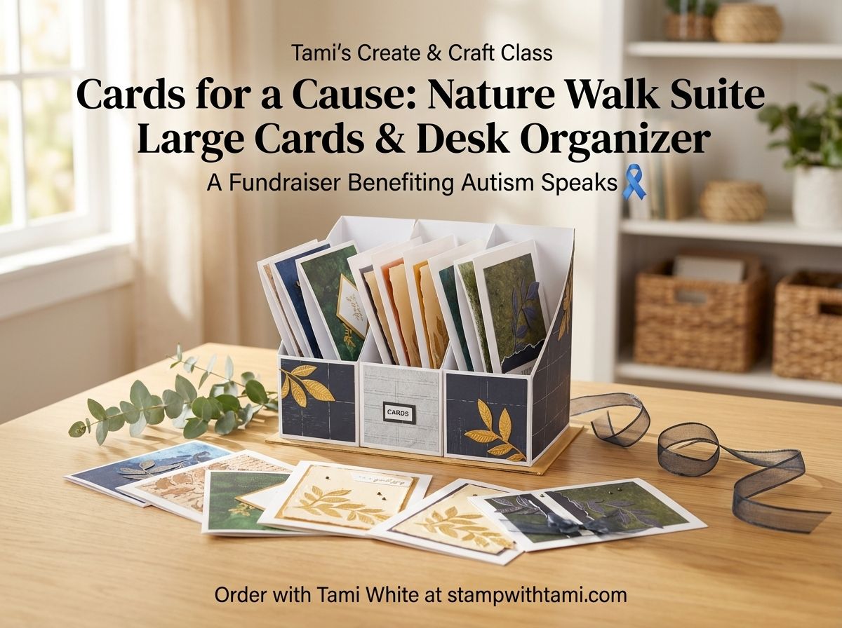 Cards for a Cause: Nature Walk Cards & Desk Organizer - Stampin