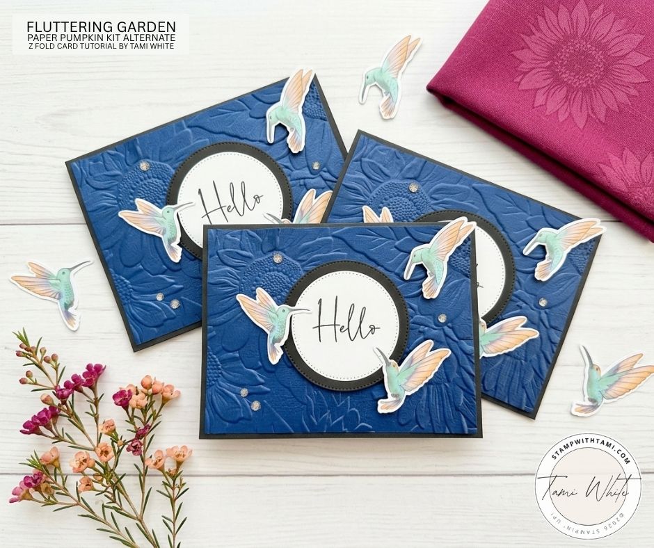 Fluttering Garden Paper Pumpkin Alternate Card Set | Handmade Card