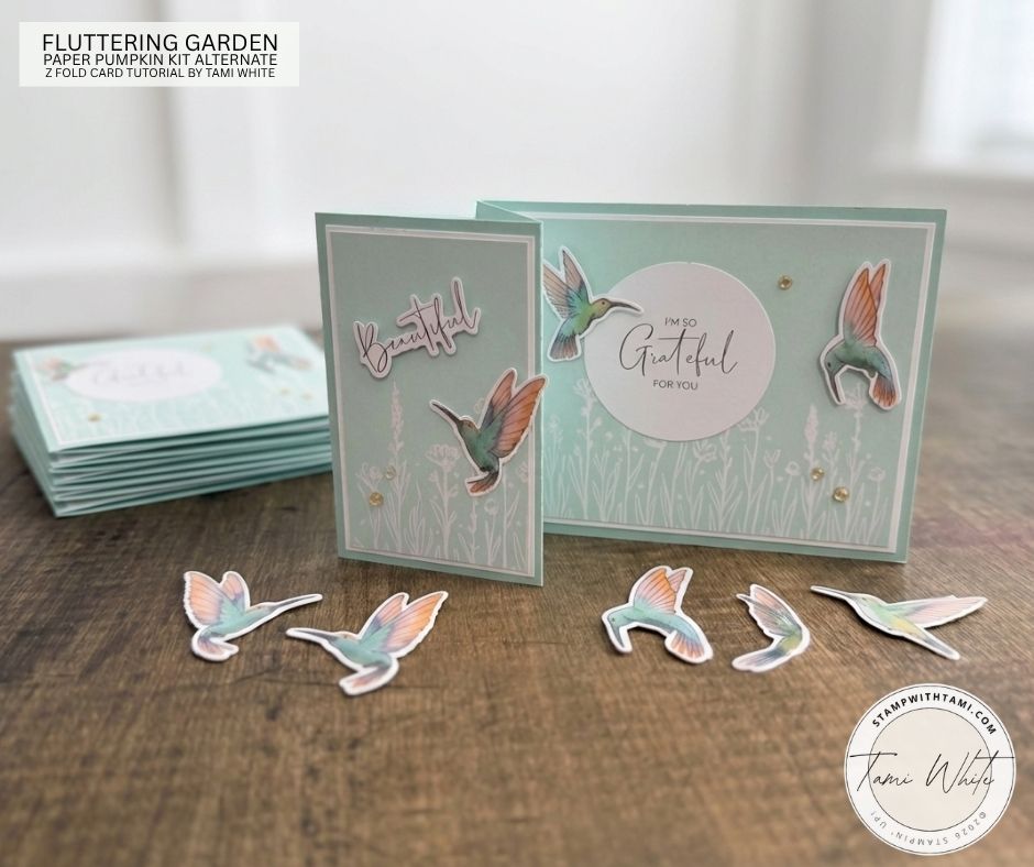 Fluttering Garden Z Fold Card - Stampin' Up! Demonstrator: Tami