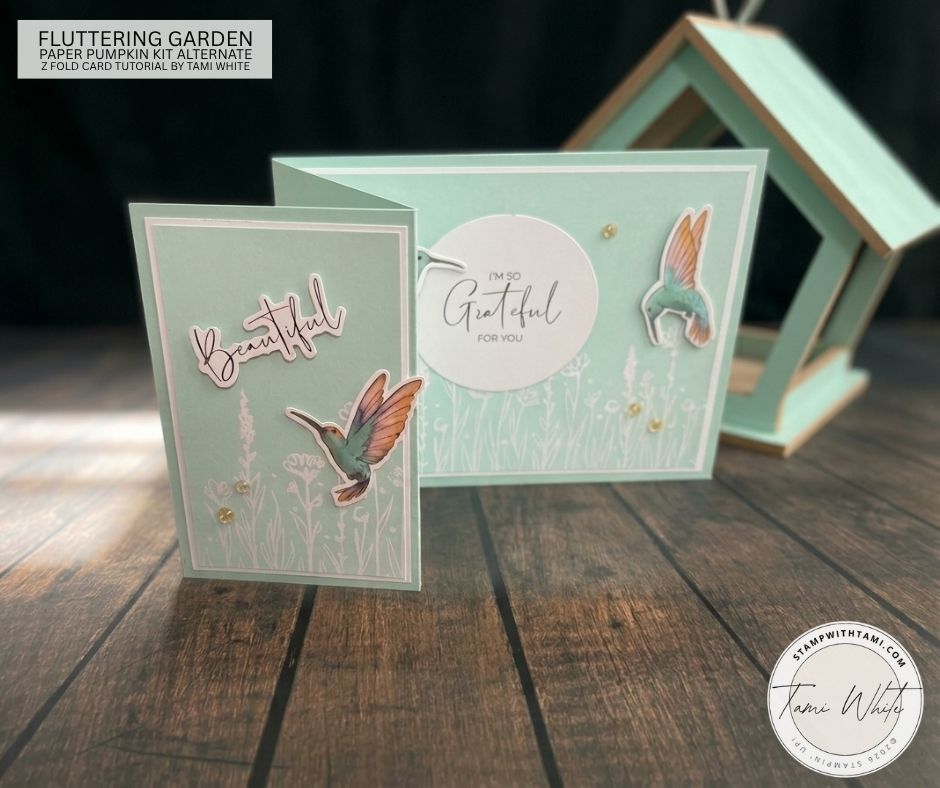 Fluttering Garden Z Fold Card - Stampin' Up! Demonstrator: Tami