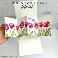 FLOWERING TULIPS POP & TWIST CARD FLOWERING TULIPS POP & TWIST CARD