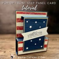 Americana Pop Step Front Card 4 - Stampin Up Hey Sports Fan Americana Pop Step Front Card 4 - Stampin Up Hey Sports Fan