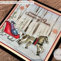 ONE HORSE OPEN SLEIGH CARD ONE HORSE OPEN SLEIGH CARD