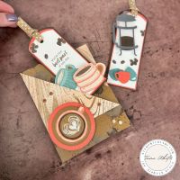 Stampin Up Latte Love Diagonal Double Pocket DOUBLE POCKET SERIES #7