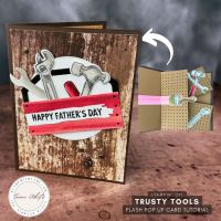 Stampin Up Trusty Tools Flash Pop Up Card FLASH POP UP SERIES CARD #5