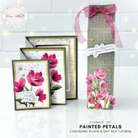 PAINTED PETALS CASCADING PLEATS & TALL MILK BOX TUTORIAL PAINTED PETALS CASCADING PLEATS & TALL MILK BOX TUTORIAL