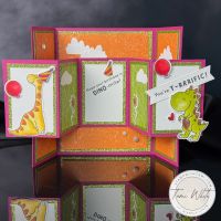 DARLING DINOS POP OUT GATEFOLD DARLING DINOS POP OUT GATEFOLD