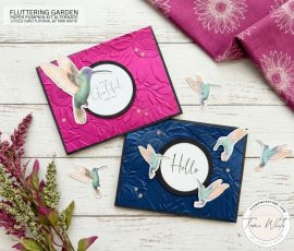 FLUTTERING GARDEN CARD SET FLUTTERING GARDEN CARD SET